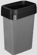 Бак для мусора SMART BIN PRO 50л (430x330x630мм), с крышкой Гастро (серый) 436202311 439726