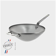 Сковорода Wok d 40см h10,4см, с дополнительной ручкой, белая сталь Mineral B Element 5618.40 366132