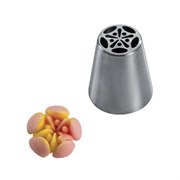 Насадка Цветок d25мм h42мм, нерж.сталь BX0023 363199