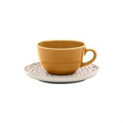 Пара чайная FLAT Shape LEOPARDITA (чашка 200мл и блюдце 14см) Oxford 136338, AO04-1C04 404318