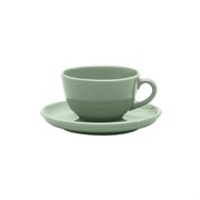 Пара чайная FLAT Shape MATCHA (чашка 200мл и блюдце 14см) Oxford 136122, AO04-1A04 404312
